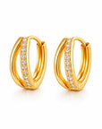 Marlow Double Huggie Hoop