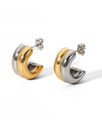 Tally Mixed Metal Statement Hoops