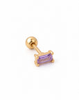 Lizzy Baguette Screw Back Stud