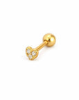 Tiny CZ Heart Single Stud