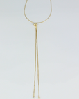 Mica Adjustable Box Chain Lariat