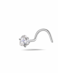 CZ Heart Nose Stud