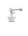 Star CZ Drop Stud