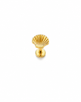 Seashell Single Flat Back Stud