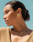 Flat Disc 18k Gold Filled Necklaces