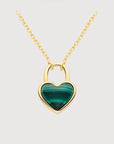 Cassie Enamel Heart Necklace