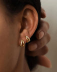 Marli Double Huggie Hoops