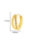 Marlow Double Huggie Hoop