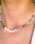 Sadie Emerald Beaded Necklace