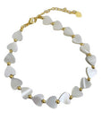 Mother Of Pearl Heart Bracelet