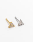 Maya Silver CZ Studs