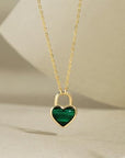 Cassie Enamel Heart Necklace
