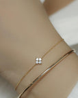 Mia Clover CZ Dainty Bracelet