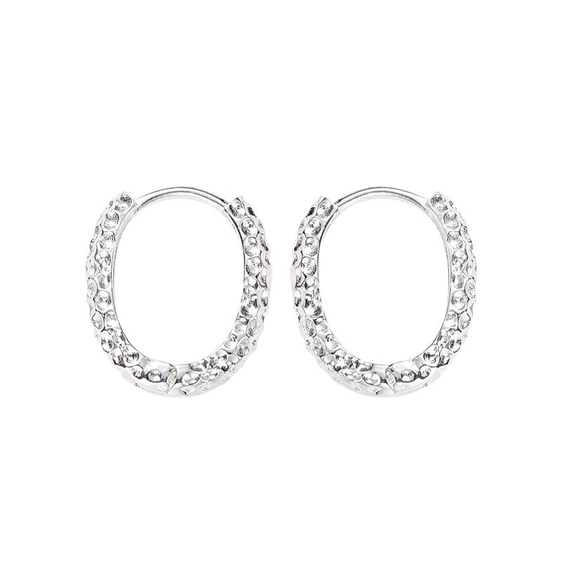 Zoe Hammered Hoops