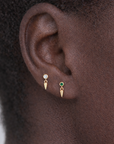 Spike Flat Back Stud Earring