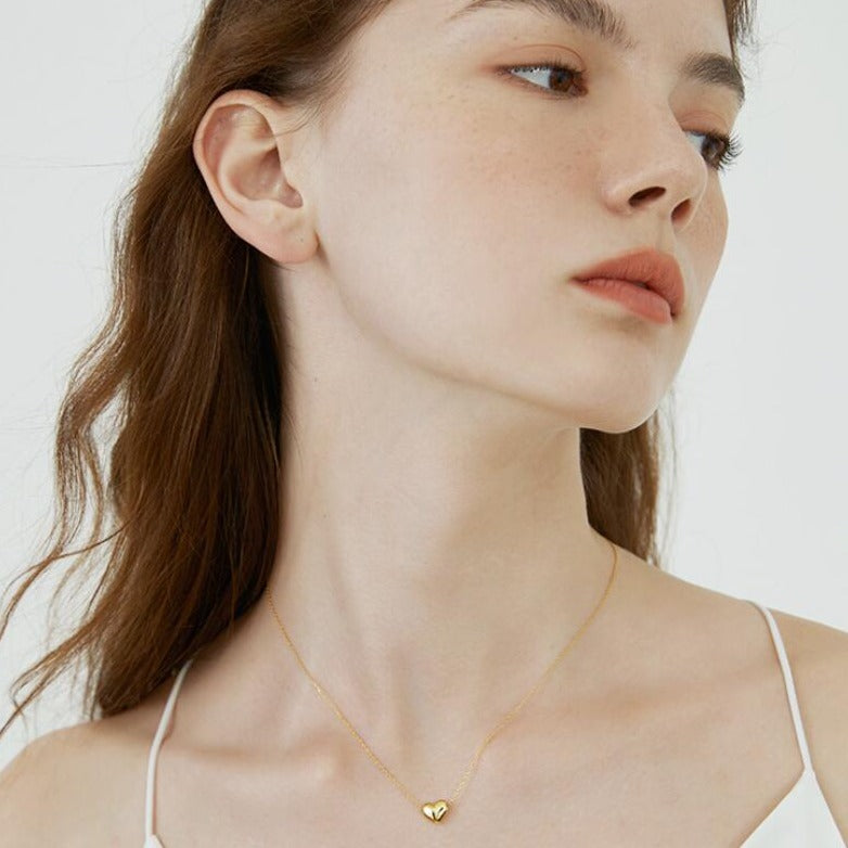 Mini Bubble Heart Necklace