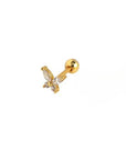 CZ Butterfly Single Stud