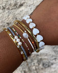 Mother Of Pearl Heart Bracelet