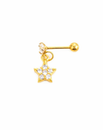 Star CZ Drop Stud
