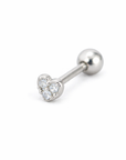 Tiny CZ Heart Single Stud