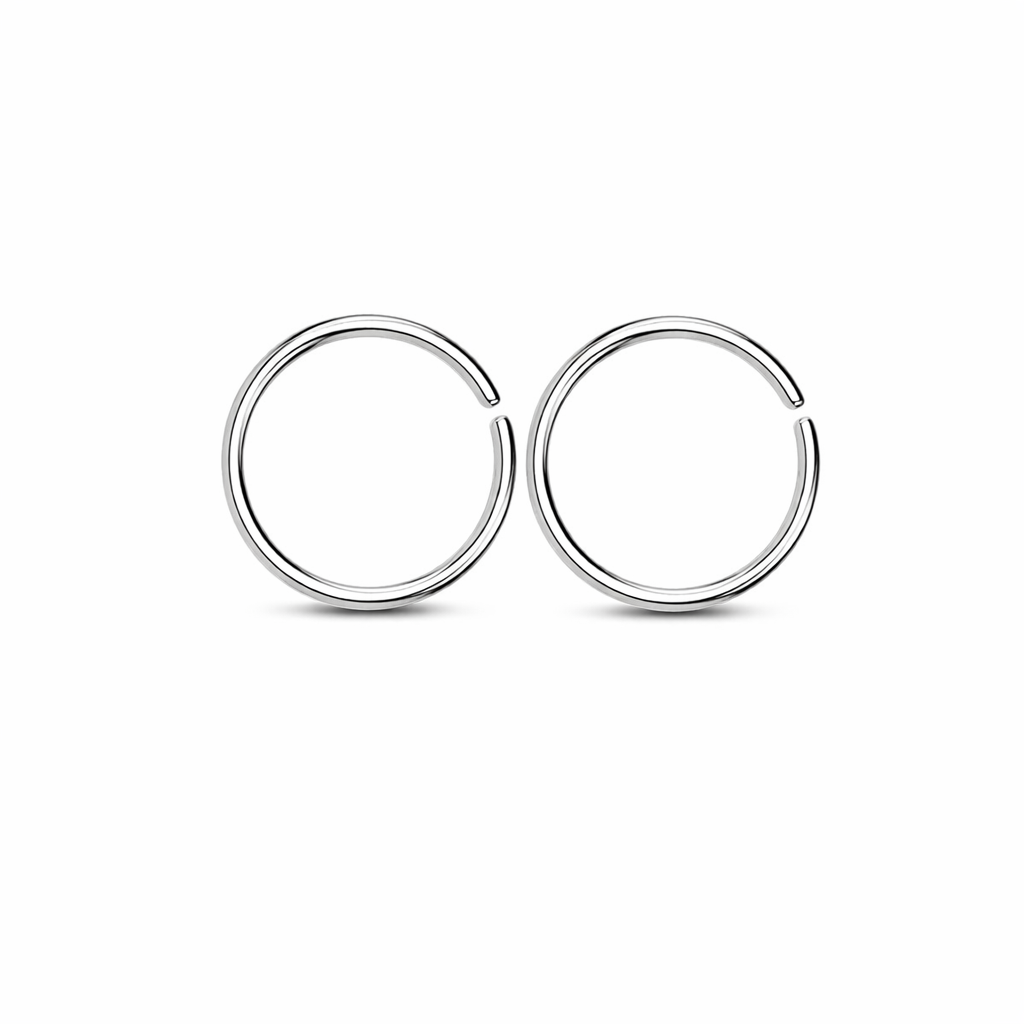 Seamless Body Silver Hoop