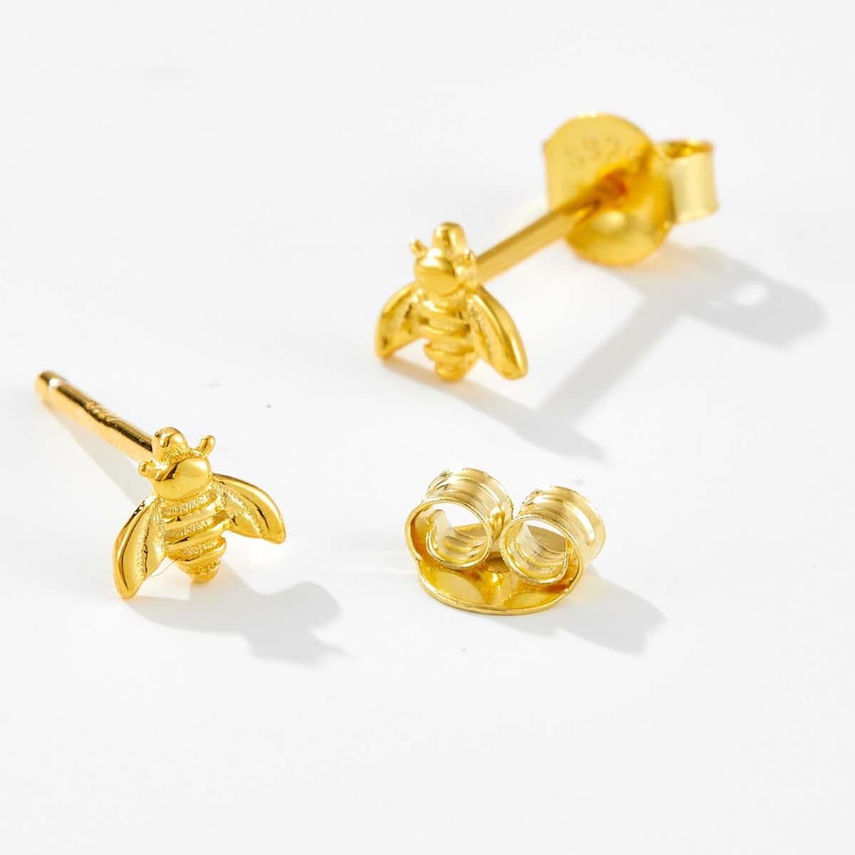 Tiny Bee Stud Earrings