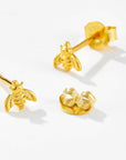 Tiny Bee Stud Earrings