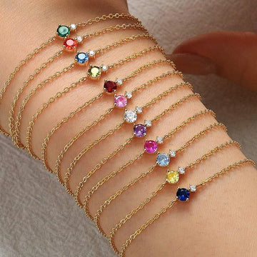 Birthstone Gold Bracelet