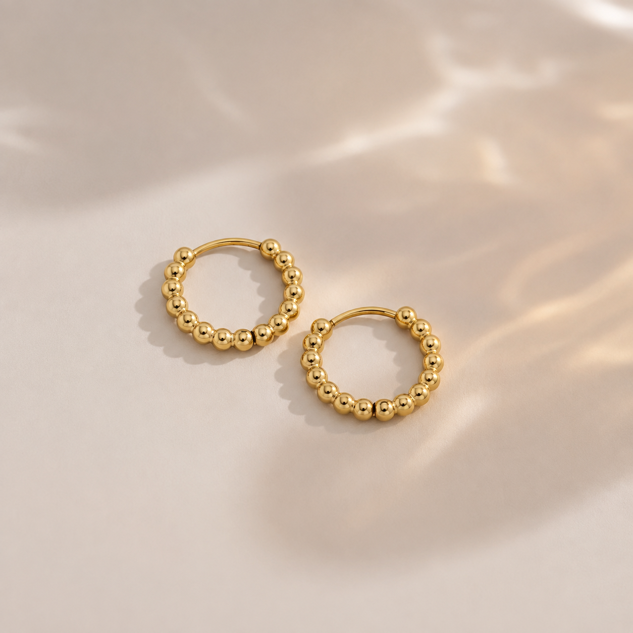 Sienna Beaded Hoops