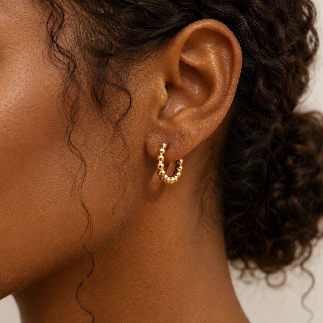 Sienna Beaded Hoops