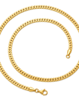 Flat Curb Chain  4mm (16")