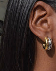Tally Mixed Metal Statement Hoops