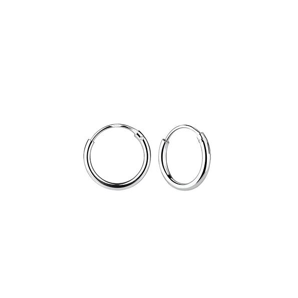 Easy hoops 10mm sterling silver earrings