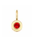 Birthstone Round Charm