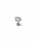 Dog Paw Flat Back Single Stud