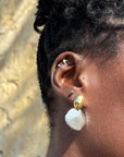 Tidal Mixed Metal Earrings