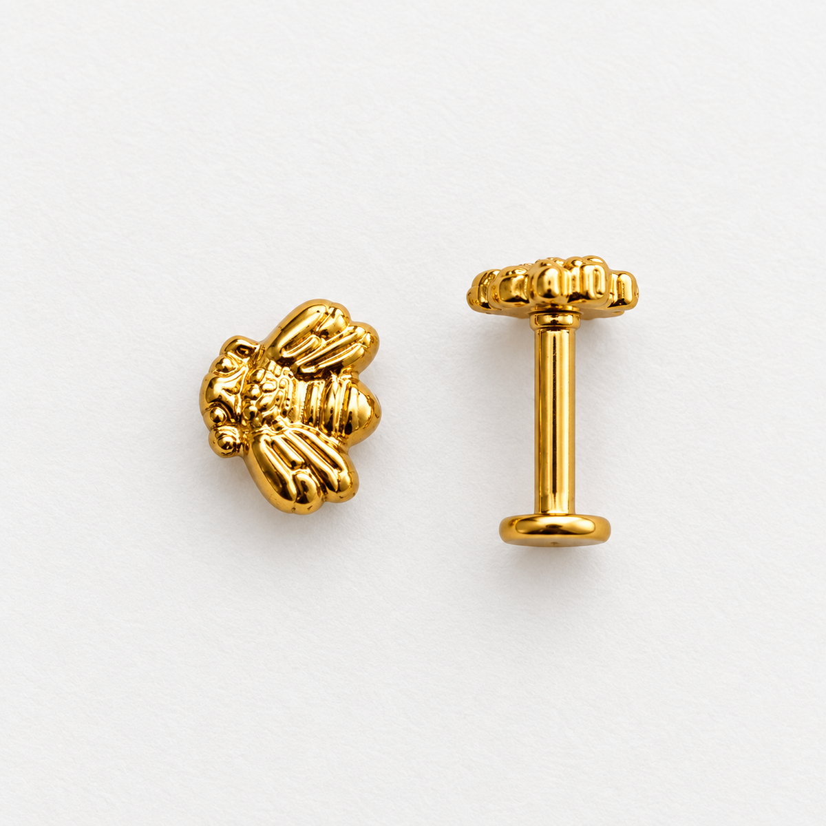 Bee Flat Back Single Stud