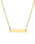 Mini Engravable Bar Necklace