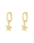 Starfish Gold Plated Huggies