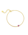 Birthstone Gold Bracelet