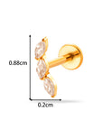 Orion Titanium Flat Back Stud