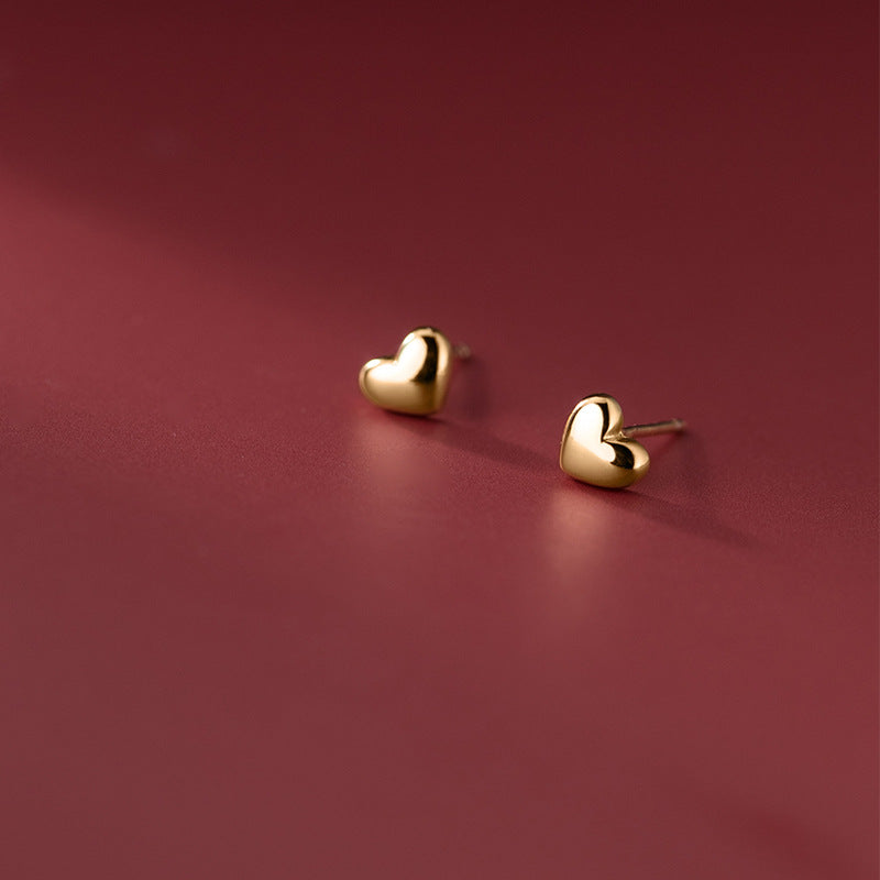 Bubble Heart Studs