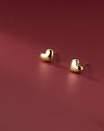 Bubble Heart Studs