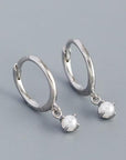 Pearl Huggie Earrings