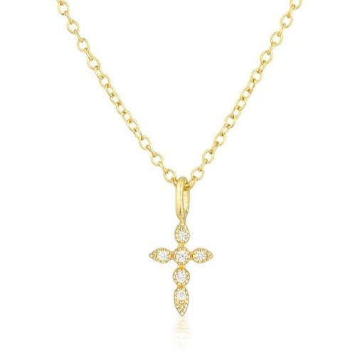 Cross CZ Necklace
