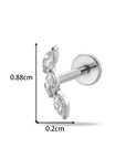 Orion Titanium Flat Back Stud