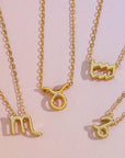 Zodiac Gold Plated Necklace