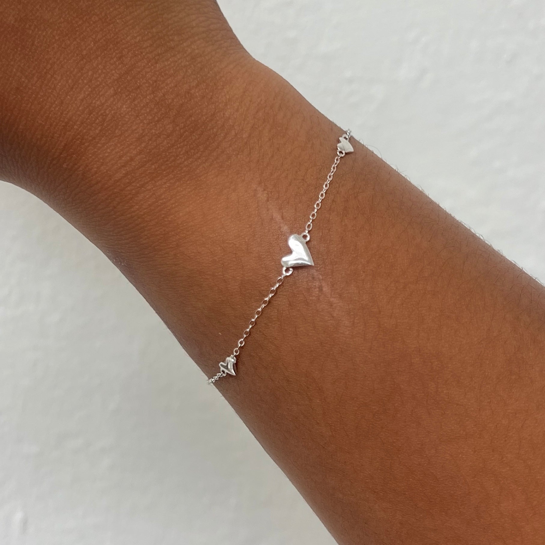 Three Heart Bracelet