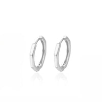 Hexagon Hoop Earrings