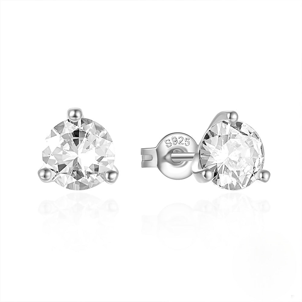Jumbo Solitaire CZ Studs